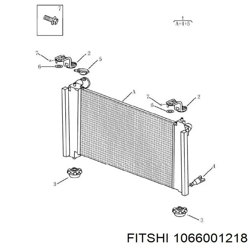 Радиатор 1066001218 Fitshi