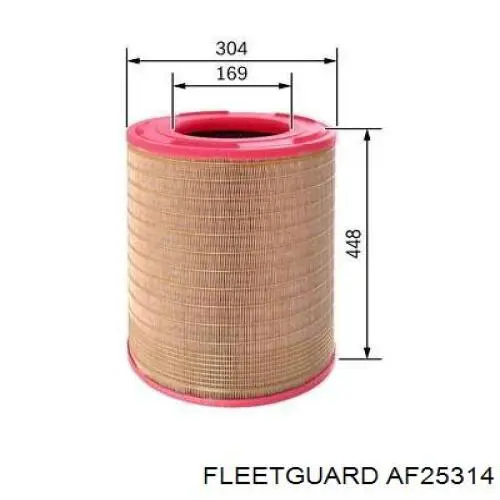 Элемент воздушного фильтра Fleetguard AF25314 цена, от 40.43 USD