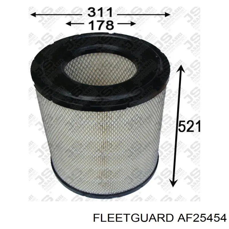 AF25454 Fleetguard Воздушный фильтр двигателя
