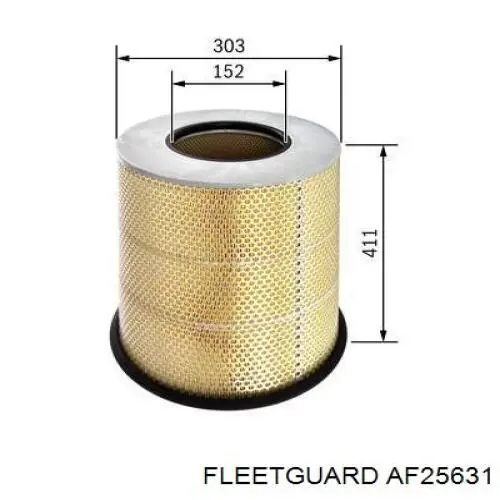 Элемент воздушного фильтра Fleetguard AF25631 цена, от 81.98 USD