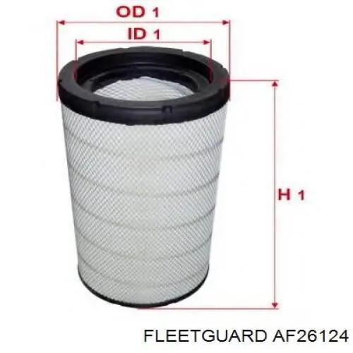 Элемент воздушного фильтра Fleetguard AF26124 цена, от 50.12 USD