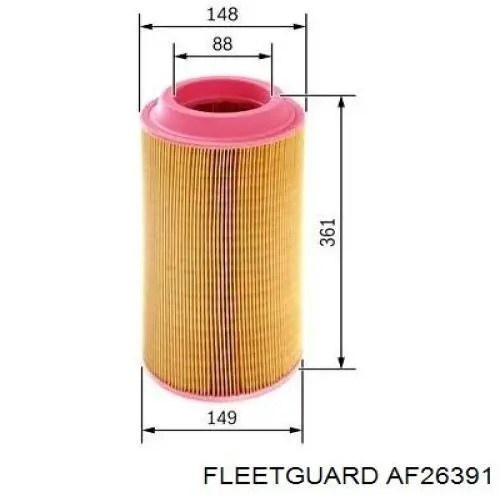 Воздушный фильтр AF26391 Fleetguard