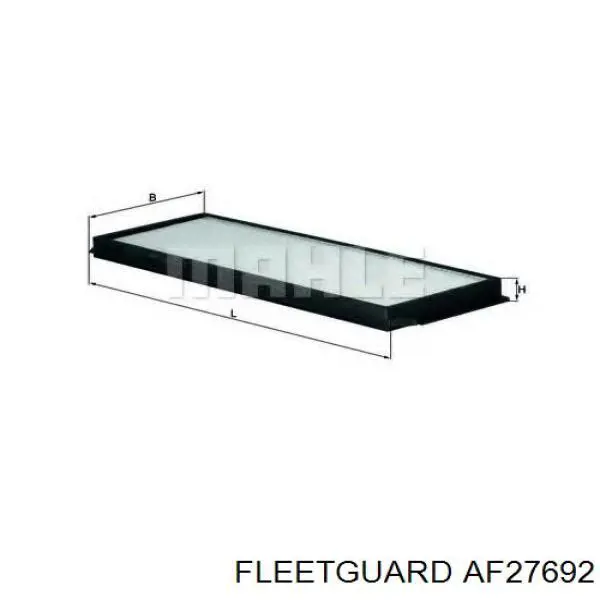 Фильтр воздушный отопителя Fleetguard AF27692 цена, от 13.27 USD