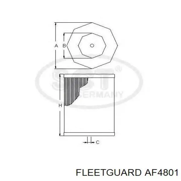 Воздушный фильтр AF4801 Fleetguard