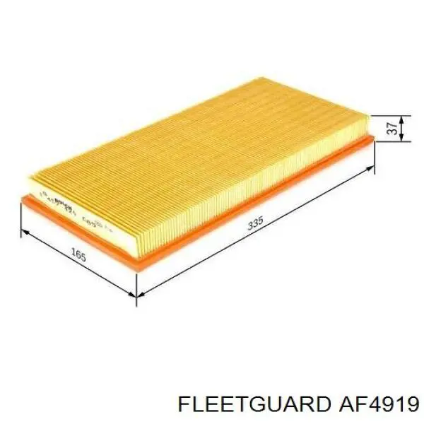AF4919 Fleetguard Воздушный фильтр двигателя