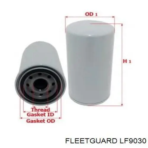 LF9030 Fleetguard filtro de óleo