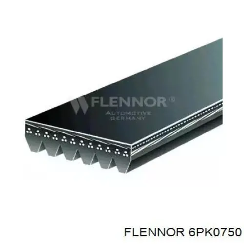 6PK0750 Flennor ремень генератора