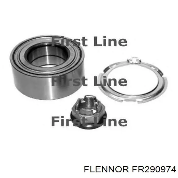 Комплект подшипника ступицы колеса Flennor FR290974 цена, от 22.66 USD