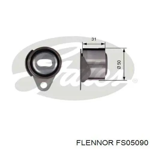 Купить FS05090 Flennor Ролик натяжителя газораспределительного ремня