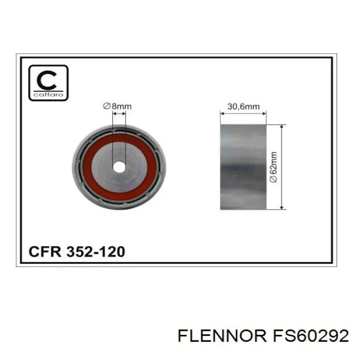 Купить FS60292 Flennor Ролик натяжителя газораспределительного ремня