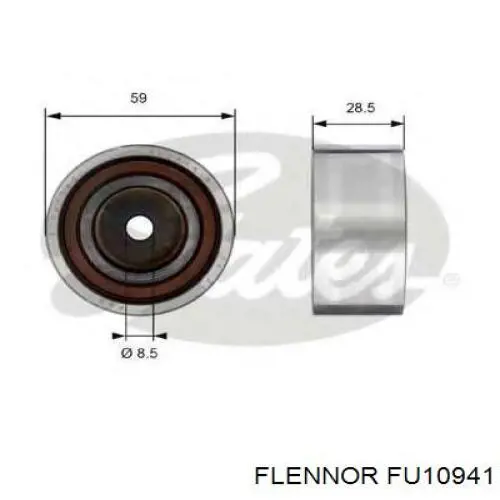 FU10941 Flennor Паразитный ведущий ролик