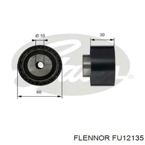 Rodillo intermedio de correa dentada FU12135 Flennor