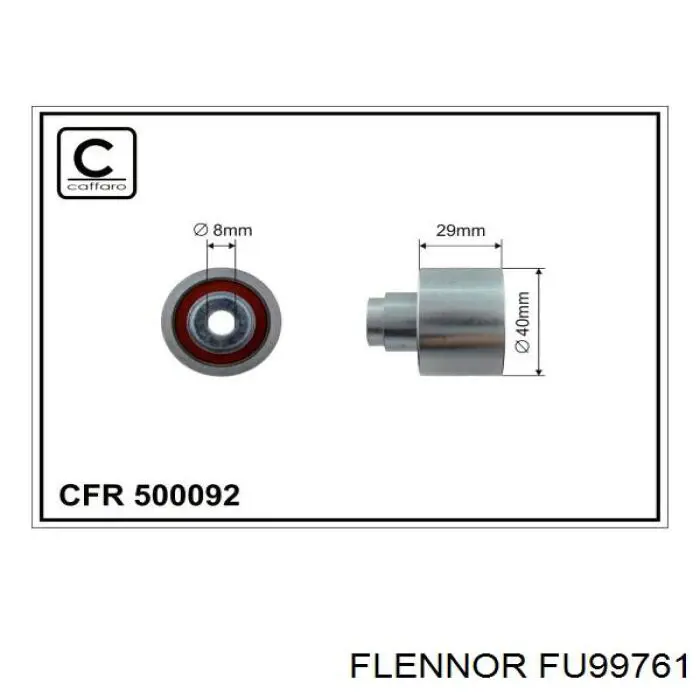 Ролик ремня ГРМ паразитный FLENNOR FU99761