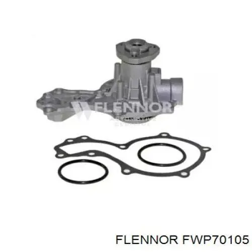 FWP70105 Flennor помпа водяная (насос охлаждения, в сборе с корпусом)