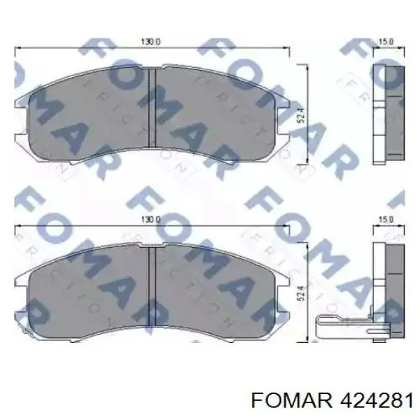 Передние тормозные колодки A0014209220 Mercedes