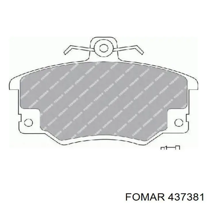437381 Fomar Roulunds Колодки передние