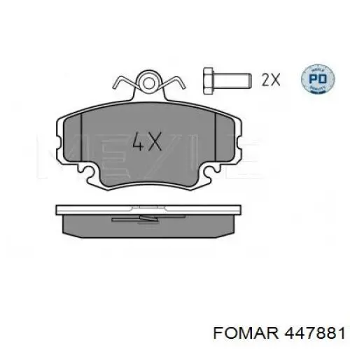 7701209077 Renault (RVI) Колодки передние