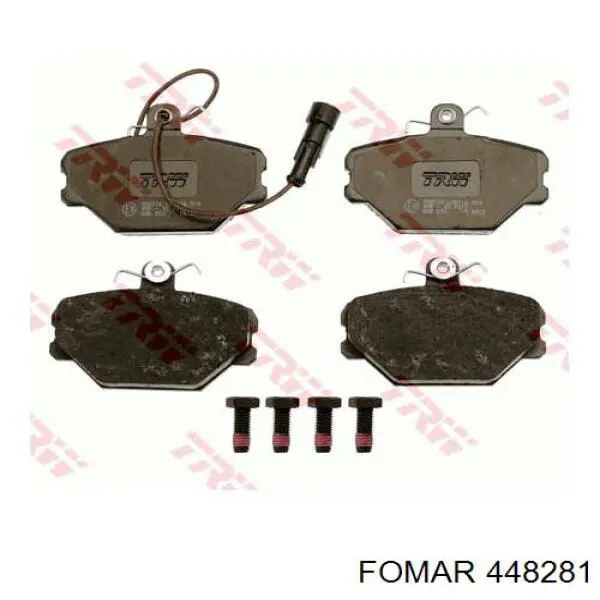 FO 448281 Fomar Roulunds колодки тормозные передние дисковые