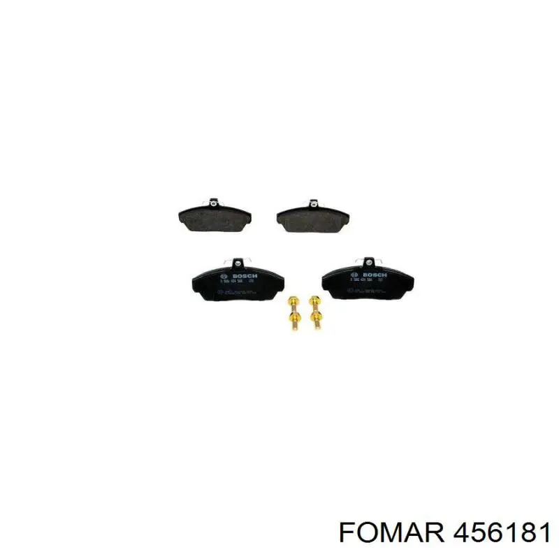 Передние тормозные колодки 456181 Fomar Roulunds