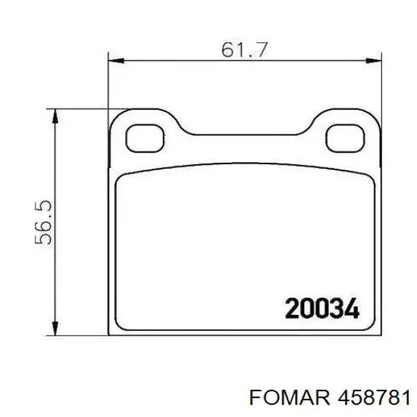 Задние тормозные колодки 1554548 Volvo