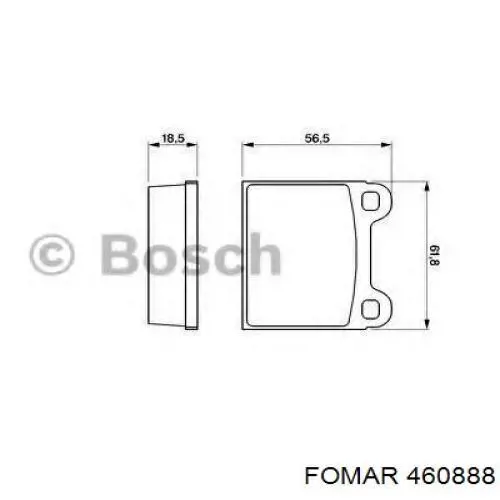Купить 460888 Fomar Roulunds Колодки тормозные