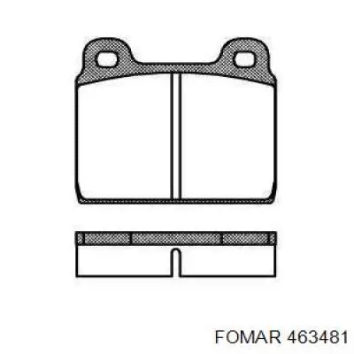 Pastillas de freno delanteras 463481 Fomar Roulunds