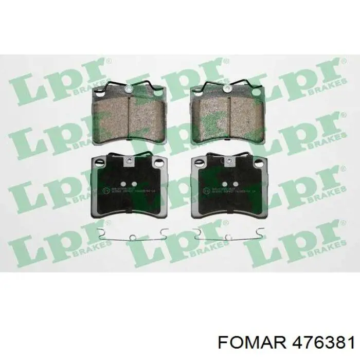 Купить 476381 Fomar Roulunds Колодки тормозные