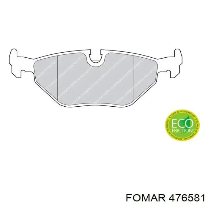 Задние тормозные колодки FC1075 Frico
