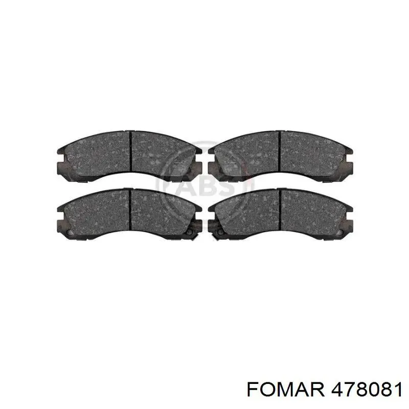 478081 Fomar Roulunds Колодки передние
