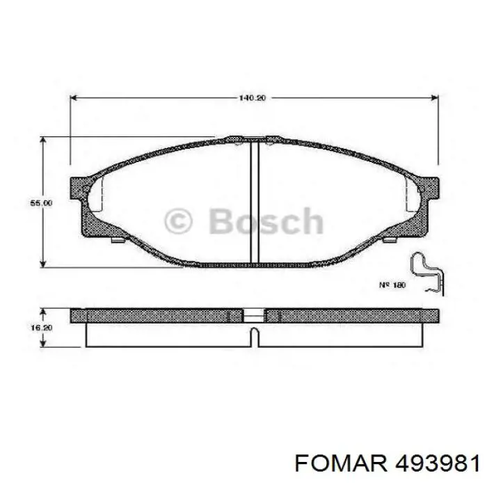 Колодки Fomar Roulunds 493981 цена, от 17.72 USD