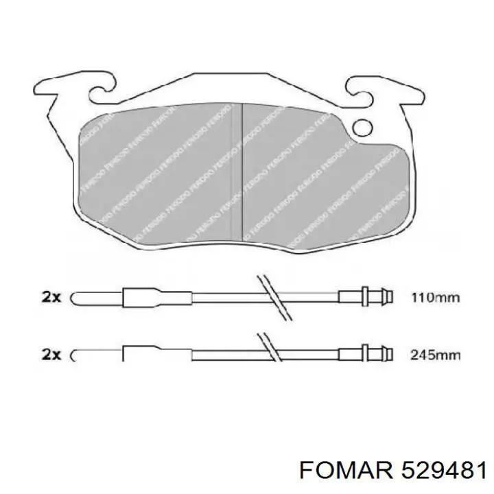 Передние тормозные колодки 7711130034 Renault (RVI)