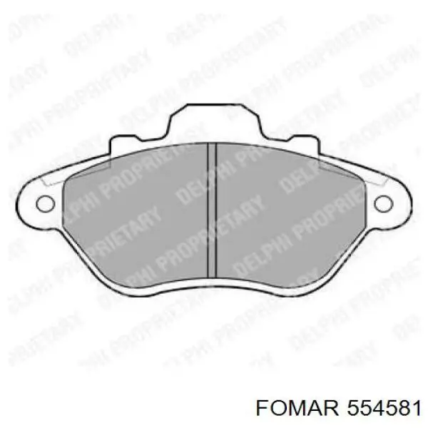 554581 Fomar Roulunds Колодки передние