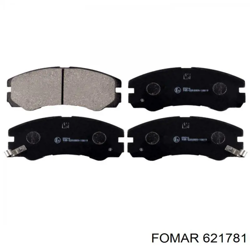 621781 Fomar Roulunds колодки тормозные передние дисковые