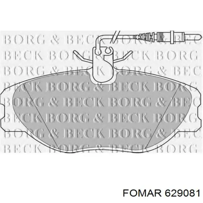 Колодки Fomar Roulunds 629081 цена, от 16.72 USD
