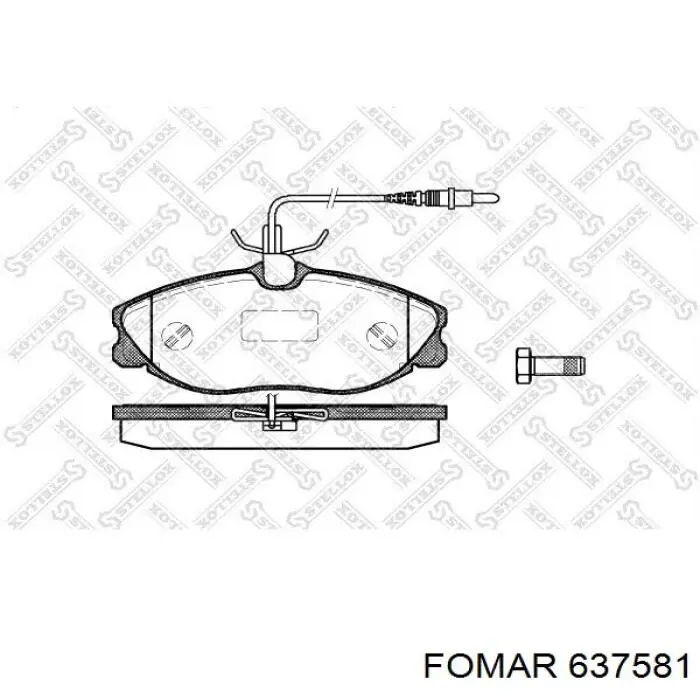Тормозные колодки Asam 74250