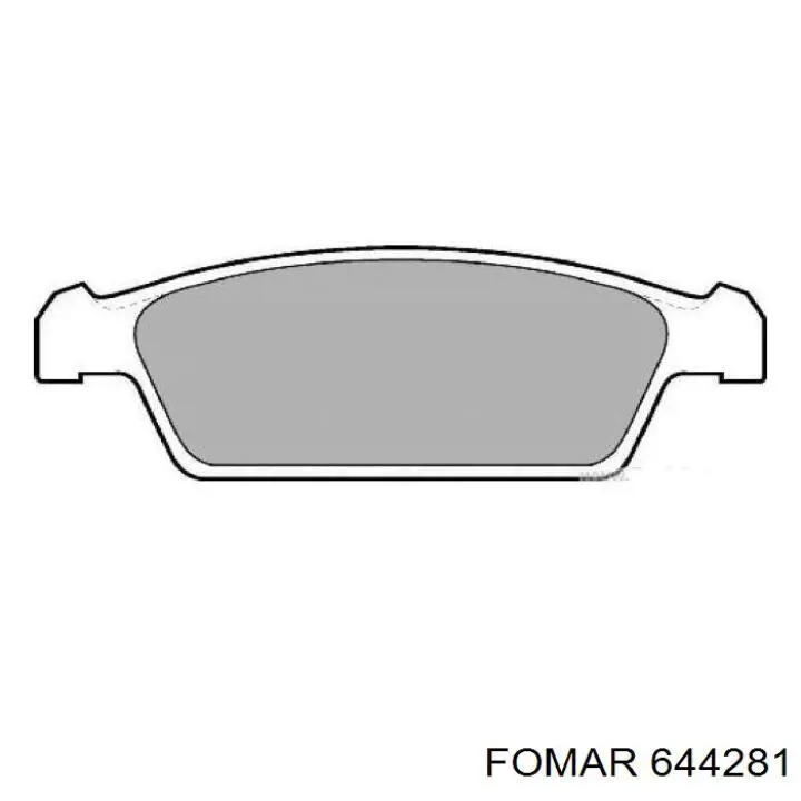 Pastillas de freno delanteras 644281 Fomar Roulunds