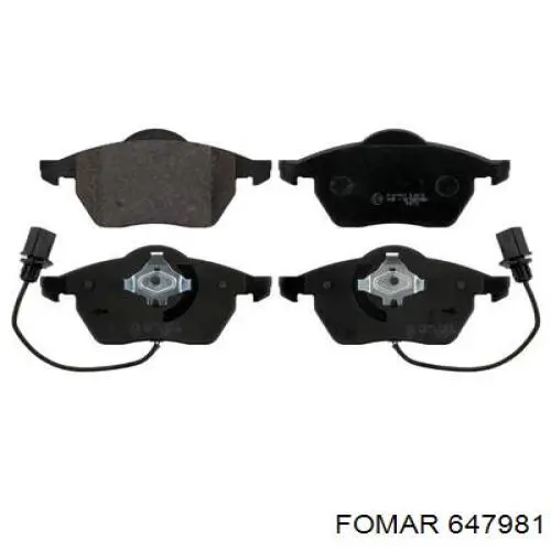 647981 Fomar Roulunds Колодки передние