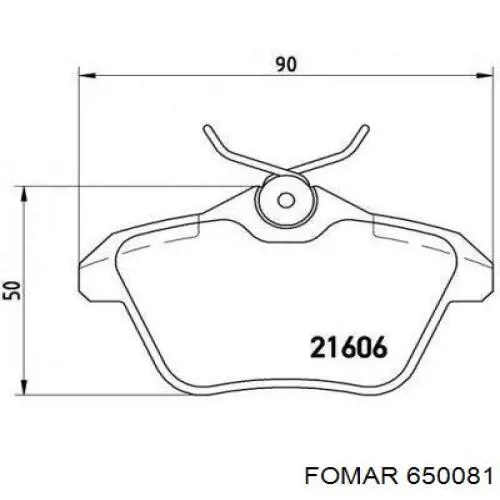 Задние тормозные колодки 301581 VALEO