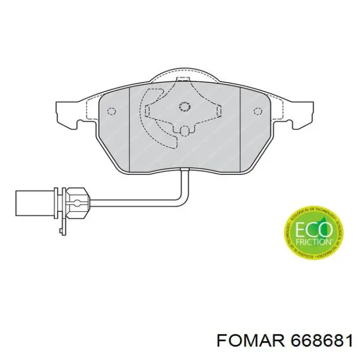 Колодки Fomar Roulunds 668681 цена, от 24.90 USD