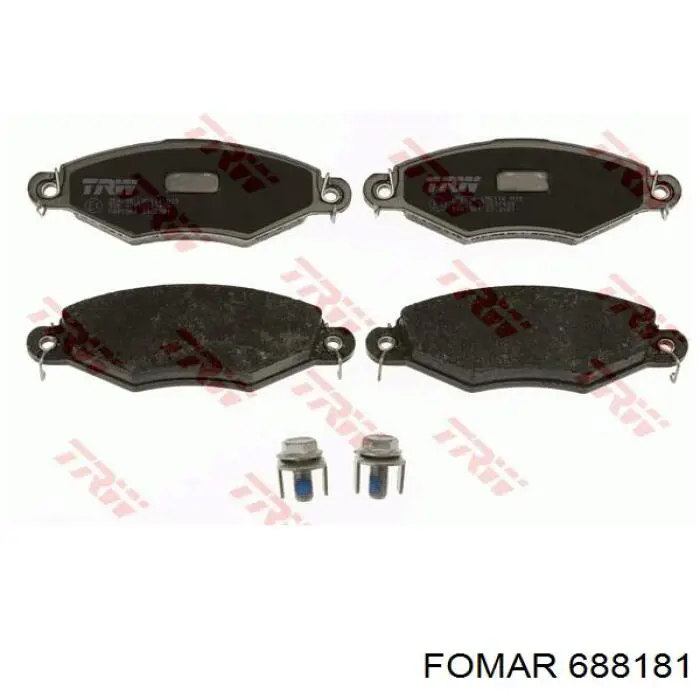 688181 Fomar Roulunds Колодки передние