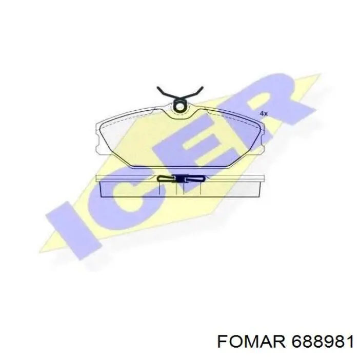 Колодки Fomar Roulunds 688981 цена, от 17.33 USD
