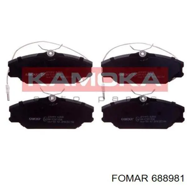 Передние тормозные колодки 688981 Fomar Roulunds