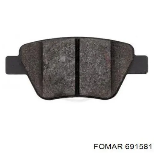 Колодки дисковые  Fomar Roulunds 691581 цена, от 16.63 USD