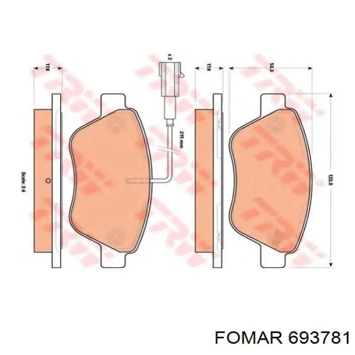 Тормозные колодки Febi 16859
