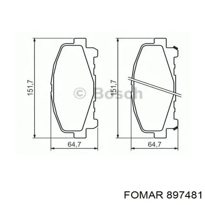 Передние тормозные колодки 2551158400 R1 Concepts