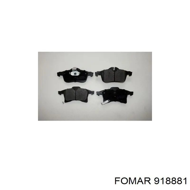 Передние тормозные колодки 918881 Fomar Roulunds