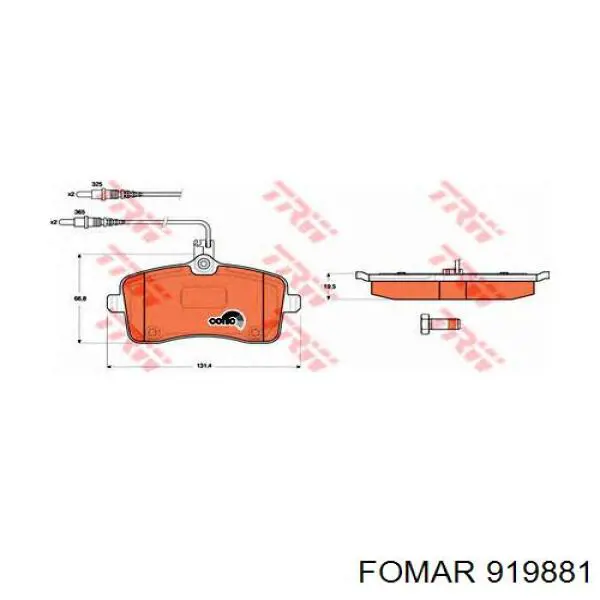 425335 Peugeot/Citroen Колодки передние