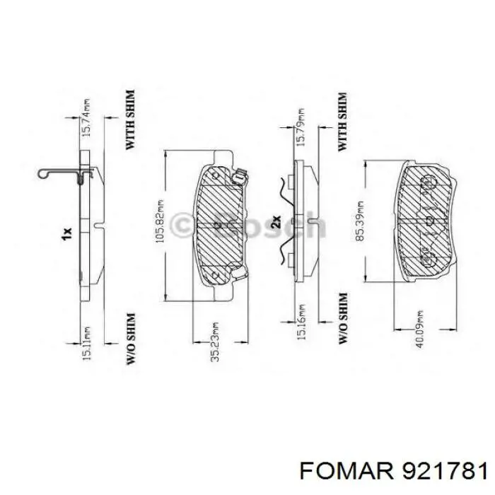 Купить P54034N Brembo Колодки тормозные задние, дисковые