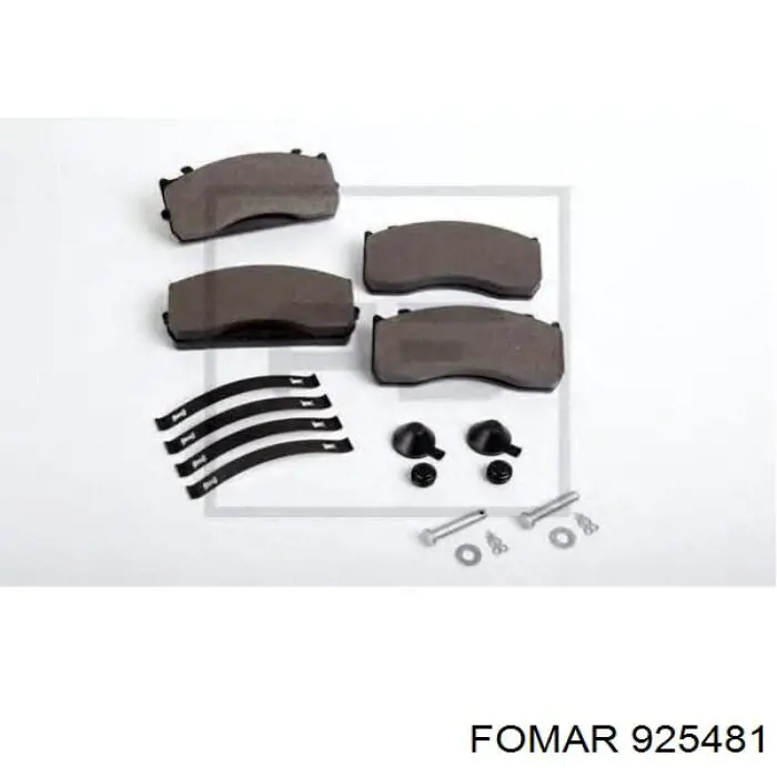 925481 Fomar Roulunds Колодки передние