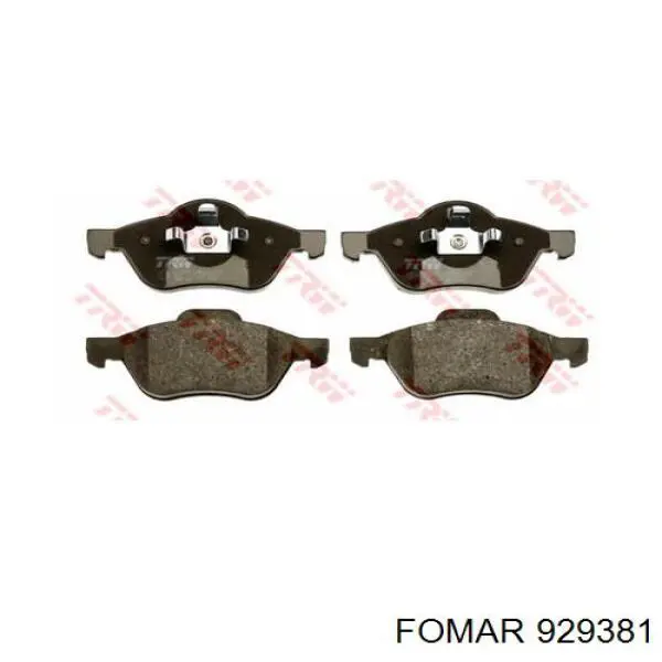 929381 Fomar Roulunds Колодки передние